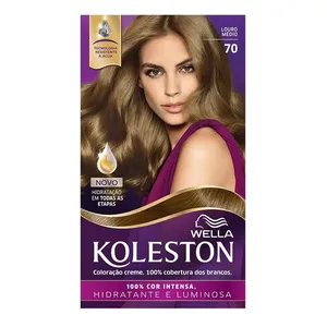 Tintura Creme Koleston 70 Louro Médio 1 Unidade