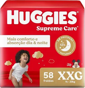 Fralda Huggies Supreme Care XXG 58 unidades