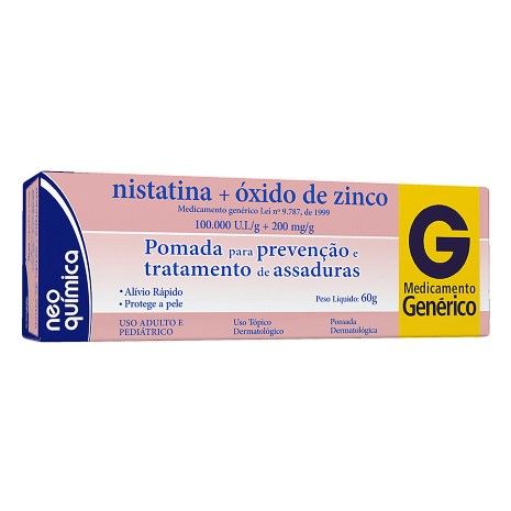 Nistatina + Óxido de Zinco 60g Neo Química