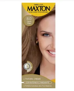 Tinta Maxton 8.0 Louro Claro 60g+ox