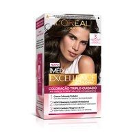 Tintura Permanente Imédia Excellence De L’oréal Paris 3.0 Castanho Escuro