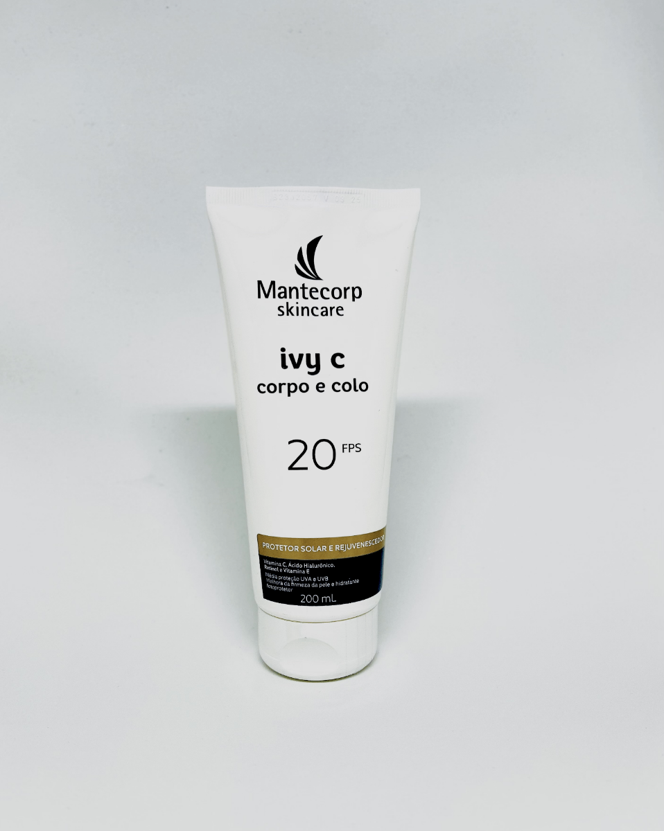 Sérum Rejuvenescedor Corpo e Colo Ivy C Mantecorp FPS20 200mL