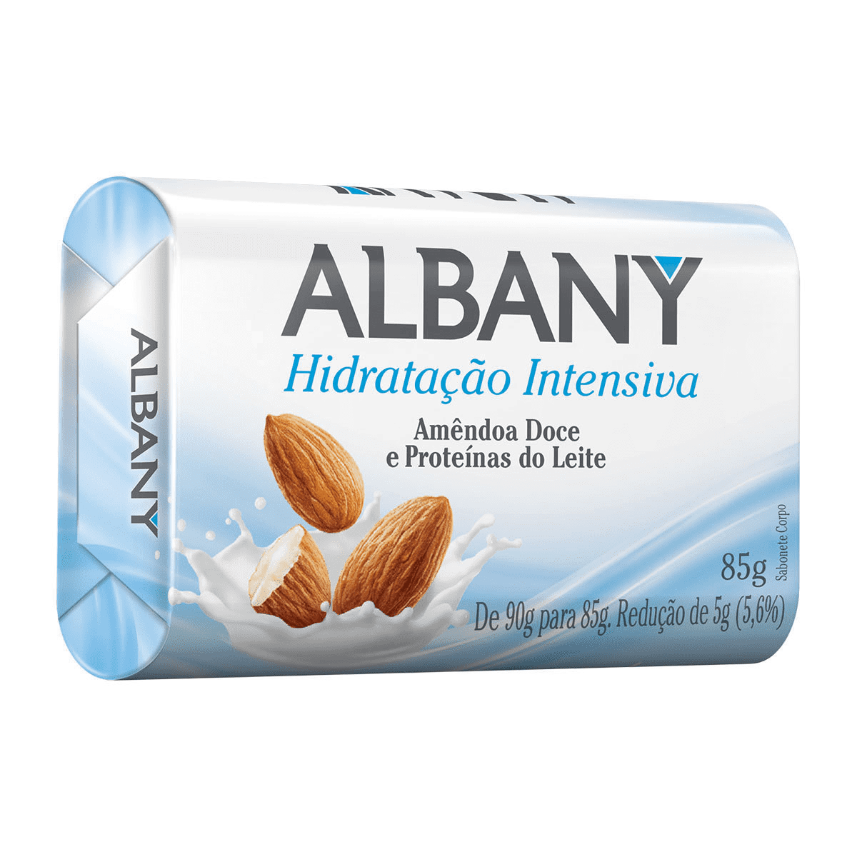 Sabonete Duzia Barra Albany Feminino Azul 85g