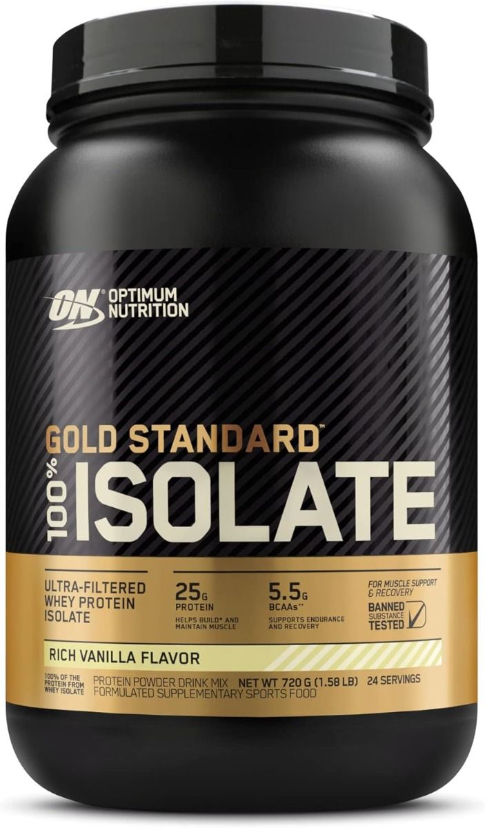 100% Whey Protein Gold Standard ISOLADO Rich Vanilla 720g (1.58 LB)