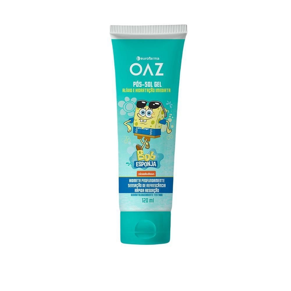 Pós-Sol Infantil Gel Hidratante OAZ Bob Esponja 120ml
