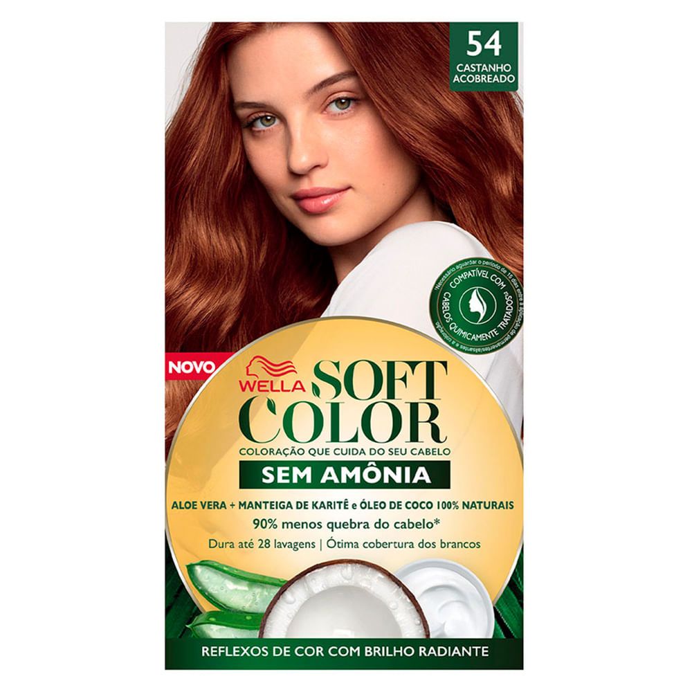Tintura Soft Color 54 Castanho Acobredo com 1 Unidade