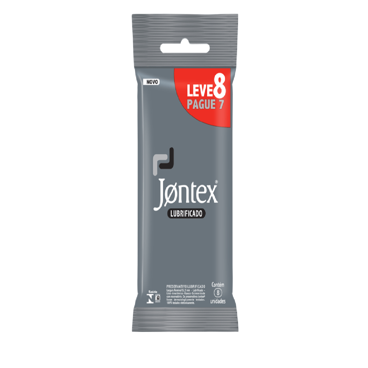 Preservativo Jontex Lubrificado 8 Unidades
