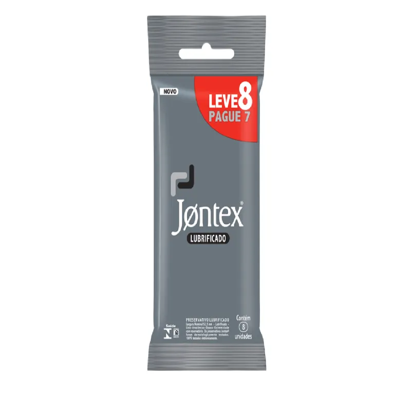 Preservativo Jontex Lubrificado 8 Unidades