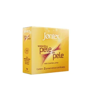 Preservativo Camisinha Jontex Pele com Pele 2 Unidades