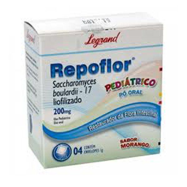 Repoflor Pediátrico 200mg com 4 Envelopes