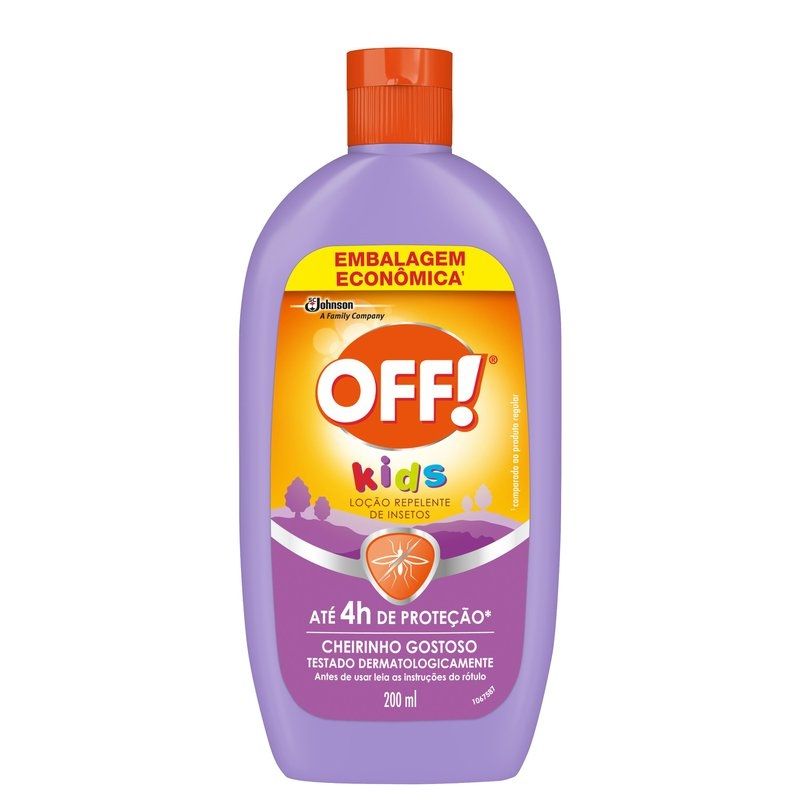 Loção Repelente de Insetos OFF! Kids 200mL