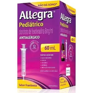 Allegra Pediátrico Suspensão Oral Sabor Framboesa 60mL