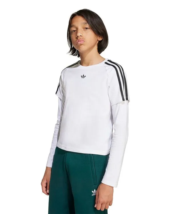 Camiseta adidas Manga Longa Infantil - 11 à 12 anos