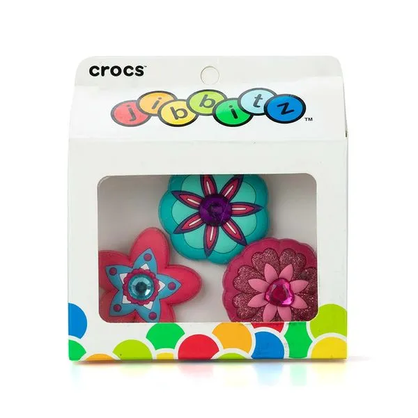 Jibbitz Crocs Flowers 3 Pack - ÚNICO