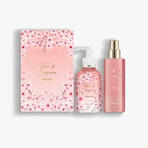 Kit Flor de Cerejeira Body Splash e Hidratante Corporal Mahogany