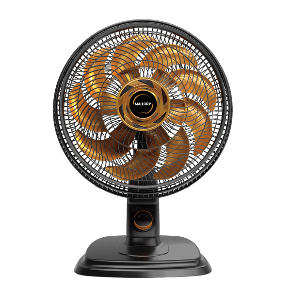 Ventilador de Mesa e Parede Mallory Egeo, Silencioso, Hélice de 15 pás, Grade Especial em Sistema TS, Máxima Vazão e Mínimo Ruído -- PR-DR Ventilador De Mesa 40Cm Mallory Egeo Pr-Dr 127V