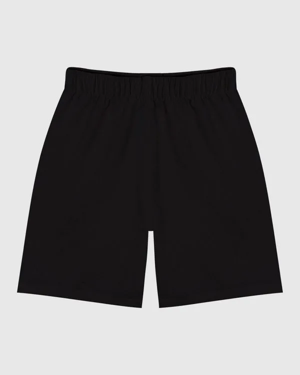 Bermuda Infantil Menino Comfort Cós Elástico Em Microfibra Malwee Kids Preto - 8