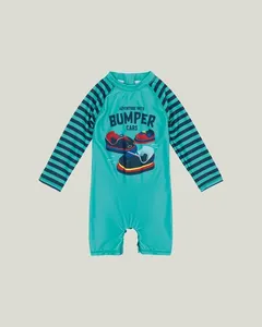 Macacão De Praia Bumper Menino Malwee Kids Azul - P