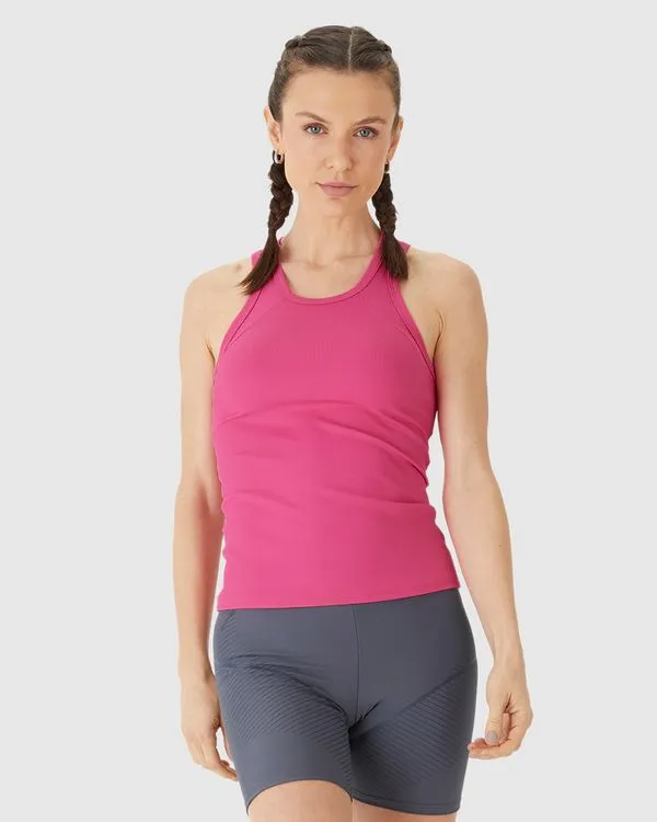 Regata Esportiva Feminina Justa Em Malha Canelada Malwee Active Rosa - GG
