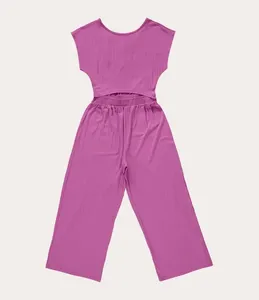 Macacão Menina Wide Leg Em Viscose Malwee Kids Roxo - 10