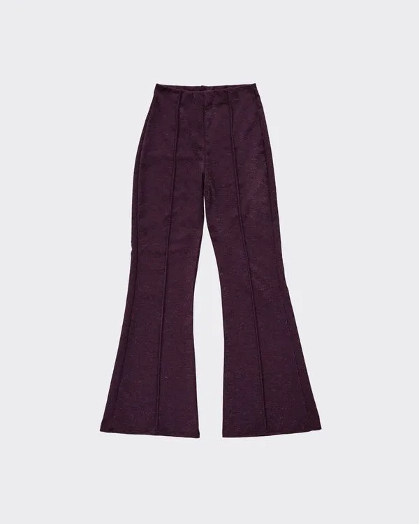 Calça Feminina Bailarina Em Malha Lurex - ENFIM Roxo - G