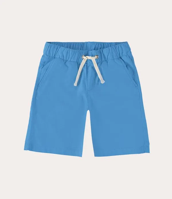 Bermuda Infantil Menino Malha Chambray Malwee Kids Azul - 16