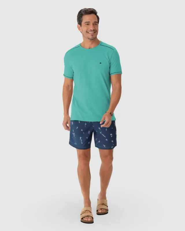 Shorts Masculino Cadarço Funcional Em Microfibra