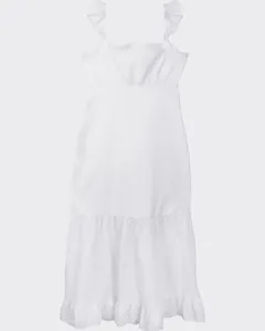 Vestido Midi Feminino Marias Em Algodão Plumetis - ENFIM Branco - GG