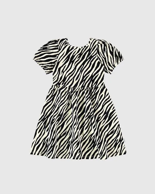 Vestido Infantil Estampa Animal Print Em Algodão Malwee Kids Preto - 18