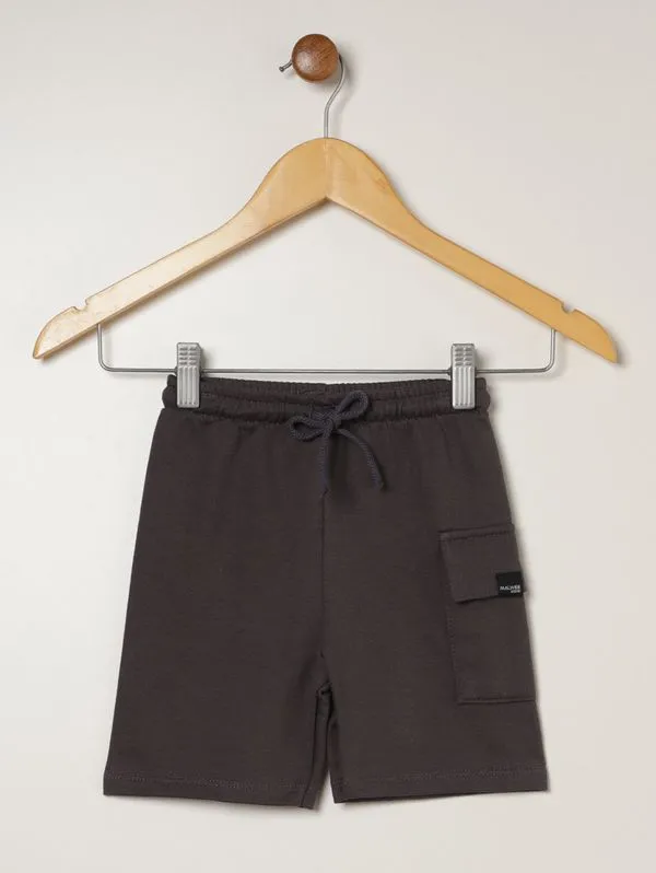Bermuda Moletinho Cargo Infantil Para Menino - CHUMBO 3