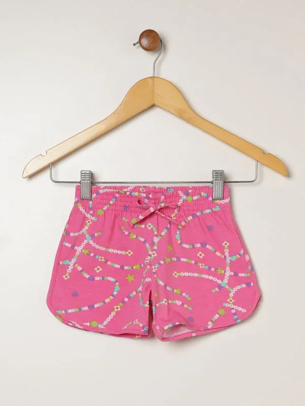 Short Cotton Infantil Para Menina - ROSA 6