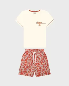 Conjunto Menino Camiseta Authentic 75 Em Algodão - Carinhoso Off White - 8