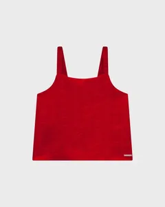 Conjunto Menina Regata E Shorts Saia Em Plumetis Coração - Carinhoso Vermelho - 8