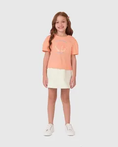 Conjunto Infantil Menina Fill Your Day With Sunshine And Smiles Malwee Kids Laranja - 6