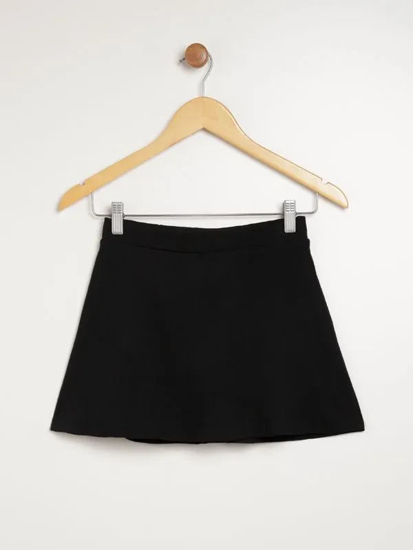 Saia Juvenil Para Menina - PRETO 12