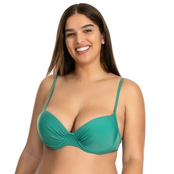 Top Biquíni Com Bojo Essence Verde Verde - 50