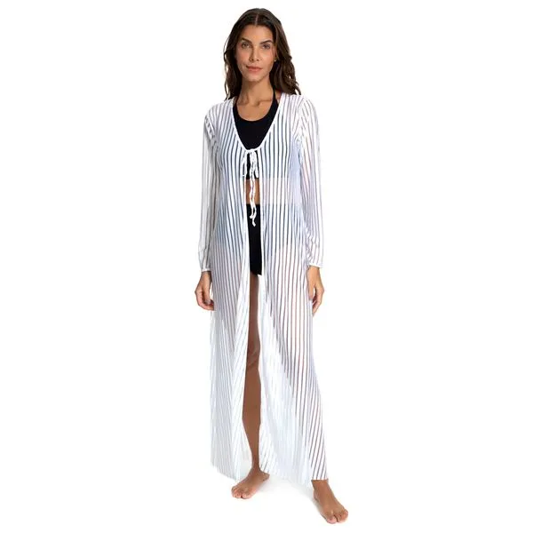 Saída de Praia Marcyn Beach Chic Branco Branco - M