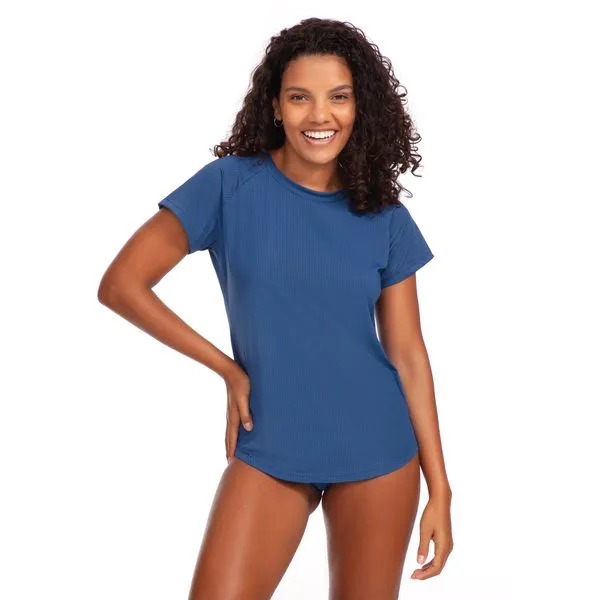 Camiseta Baby Look Active Marinho Marinho - GG
