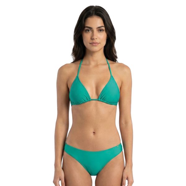 Conjunto de Biquíni Top Cortininha e Calcinha Biquíni Verde 5630 Verde 5630 - M