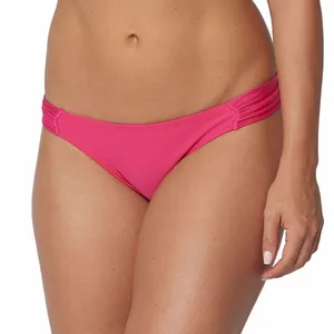 Calcinha Praia Lateral Franzida Rosa Rosa - P