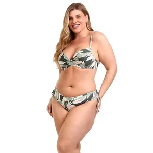 Conjunto de Biquíni Top Meia Taça e Calcinha Lateral Regulável Serena Serena - M