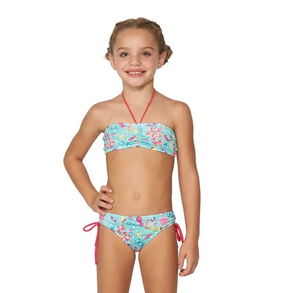 Conjunto de Biquíni Infantil Frente Única Doces Doces - 10