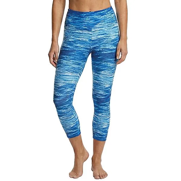 Legging Fitness Estampada Azul Azul - P