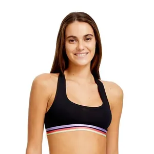 Top Costas Nadador Pop Preto Preto - G