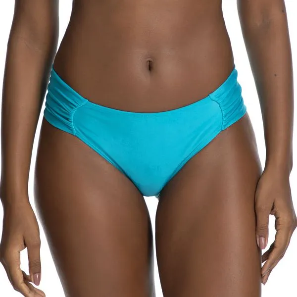 Calcinha Lateral Franzida Plus Turquesa Turquesa - GG