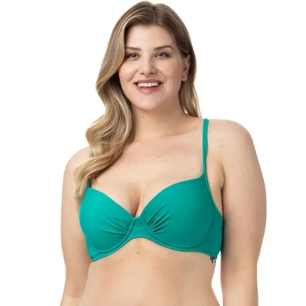 Top Praia Com Bojo Verde Verde - 46