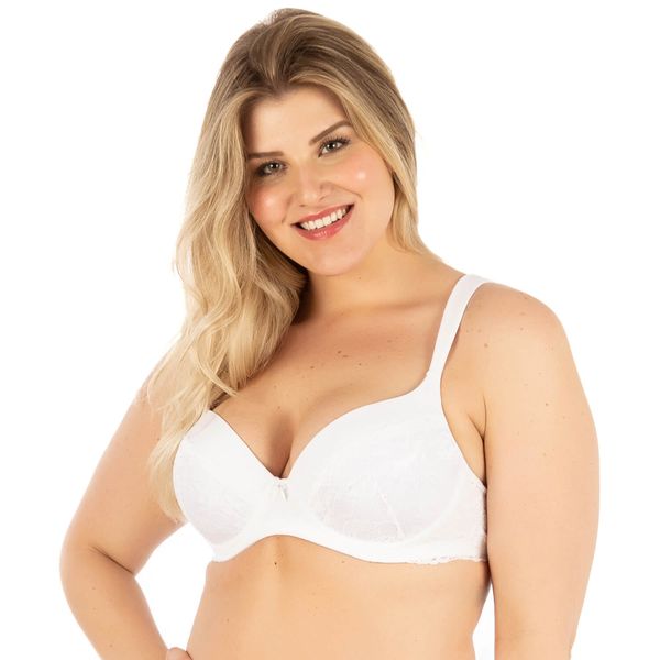 Sutiã Renda Bojo Básico Plus Branco Branco - LIR