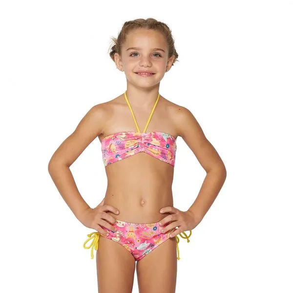 Conjunto de Biquíni Infantil Frente Única Gatinho Gatinho - 10