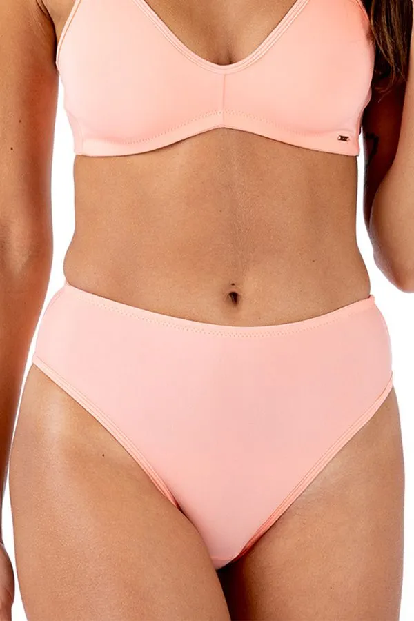 Calcinha Alta Plus Power Liso Apricot Apricot - M