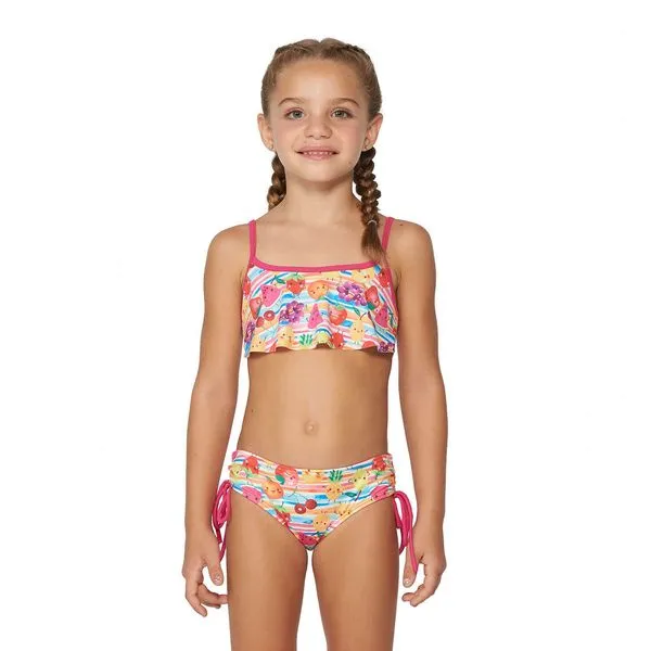 Conjunto de Biquíni Infantil Babados Fruta Fruta - 10